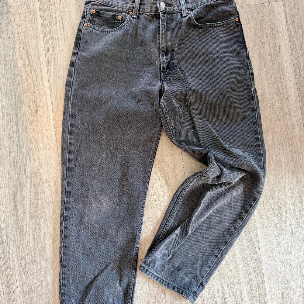 Vintage Levi's Dark Grey 550 Relaxed Fit Jeans